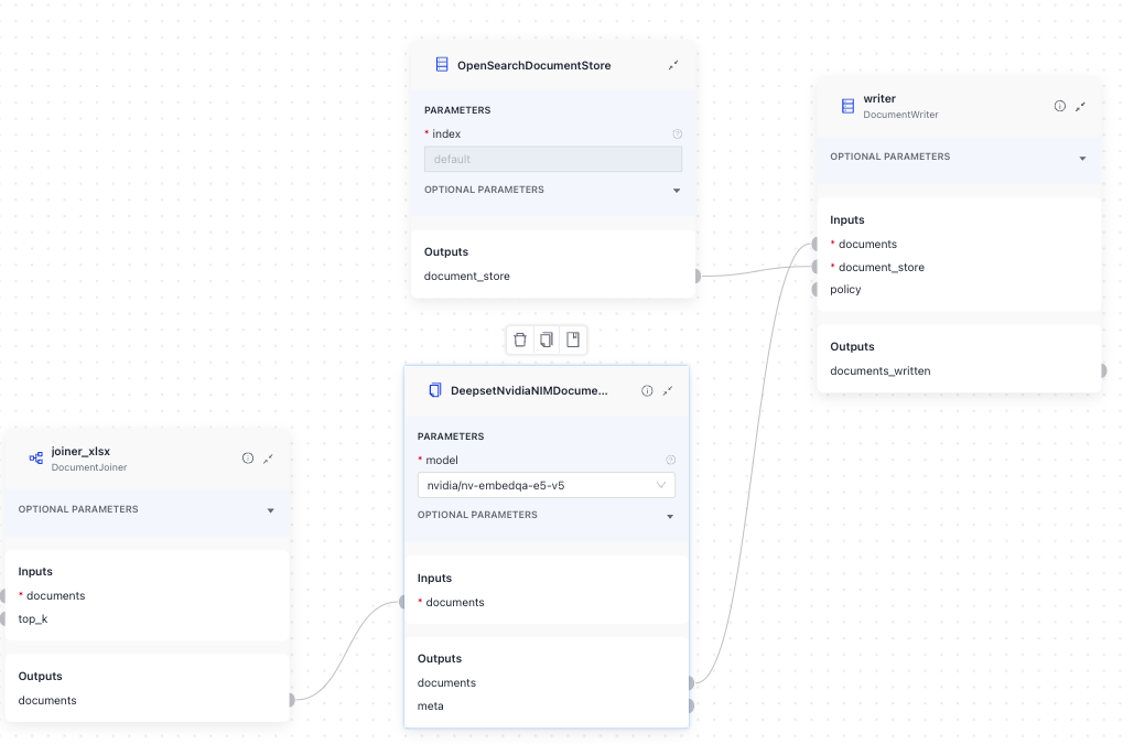 The embedder in an index in Pipeline Builder