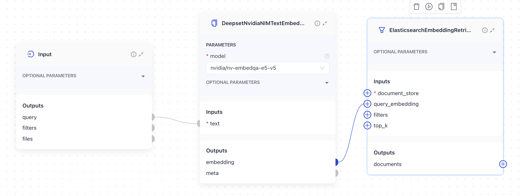 The component in Pipeline Builder