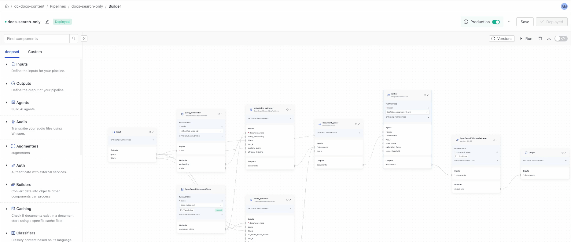 The Run Pipeline option in the navigation bar